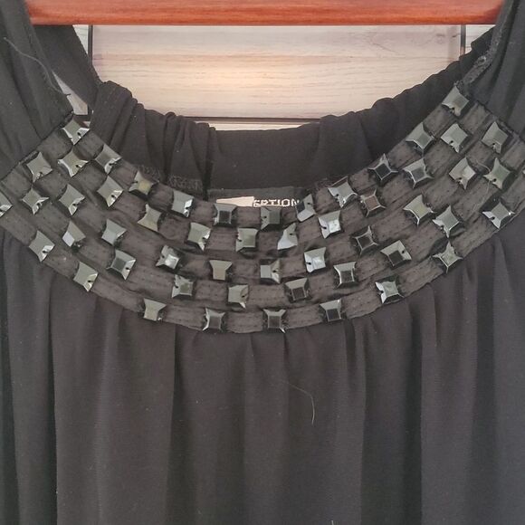 Perception black sleeveless blouse size 2X - Picture 2 of 5